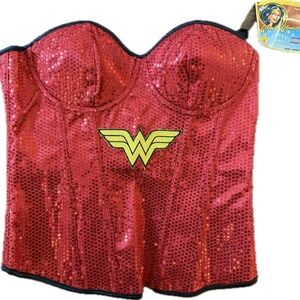 Rubie's Super Hero Sequined Corset NWT  Sz L